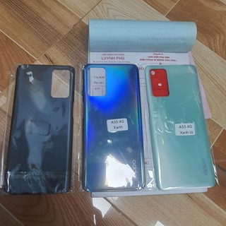 Nắp lưng oppo A55 4G,cụm kính camera bao test