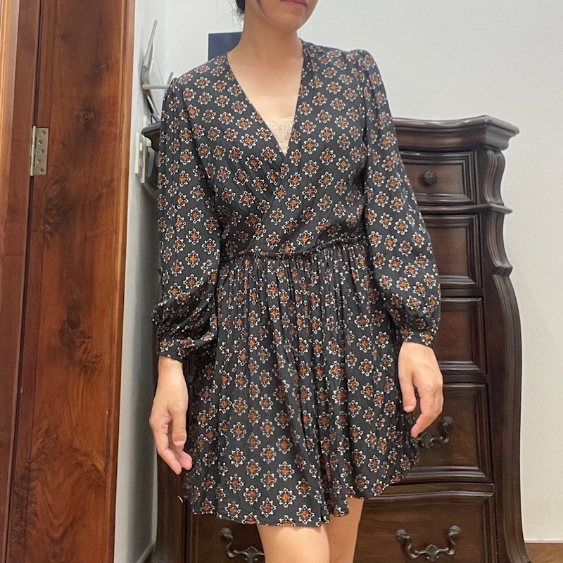 Váy Công Sở Hoạ Tiết Mango Auth