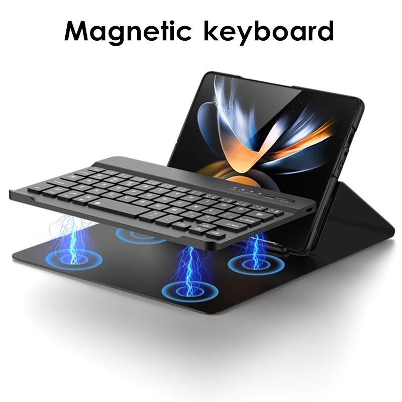 Bao Da Điện Thoại Kèm Bàn Phím Bluetooth Không Dây Cho Samsung Galaxy Z Fold 3 Z Fold 4 5G Z Fold4 Fold3