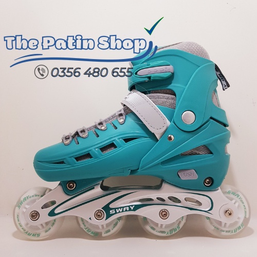 Giày trượt patin trẻ em, patin cho bé.Tặng bảo vệ chân tay 6 món,Túi đựng giay. Patin bánh cao su phát sáng 8 bánh