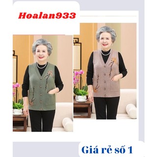 Áo Gile Len cao cấp cho mẹ, cho bà
