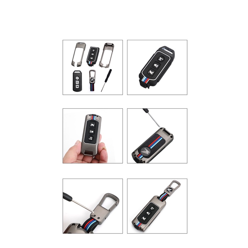 Ốp Chìa Khóa Xe Máy Honda SH 16-23 SH Mode PCX Hợp Kim Kẽm Cao Cấp