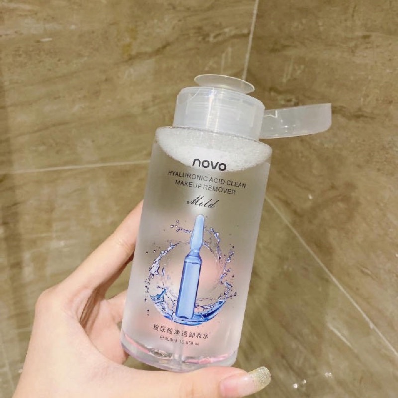Nước tẩy trang Novo làm sạch sâu nắp ấn tiện lợi 300ml thích hợp mọi loại da