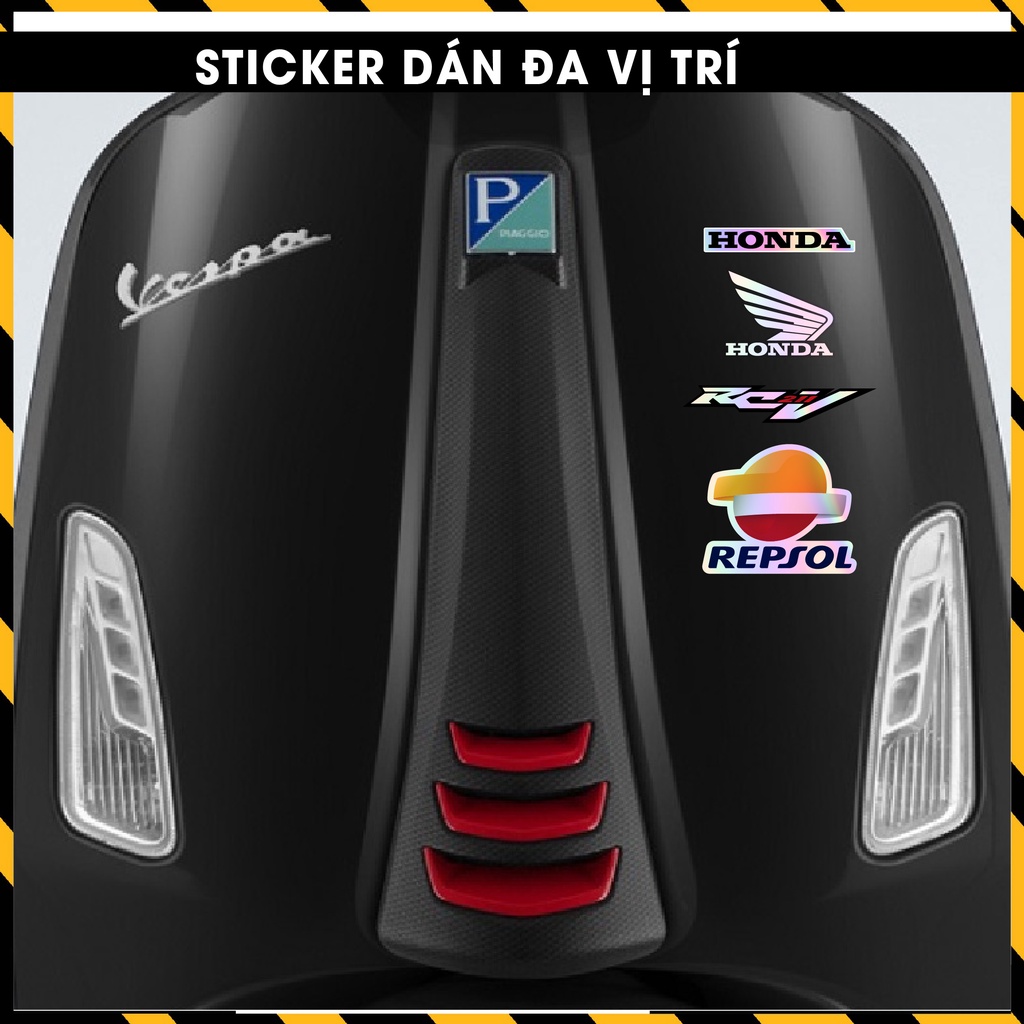 Tem Sticker Honda 1 Đổi Màu Dán Xe Máy Mũ Bảo Hiểm Điện Thoại Laptop ... | Team Decal Hình Dán Honda Repsol Redbull ...