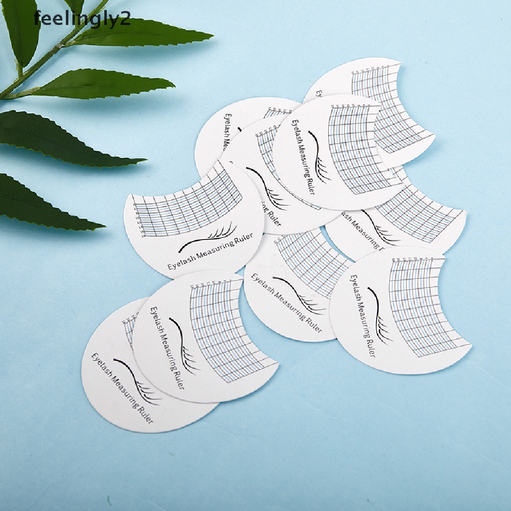 Bộ 5 / 10 Thước Đo Lông Mi / Lông Mày Dạng Cong Dài Dễ Sử Dụng