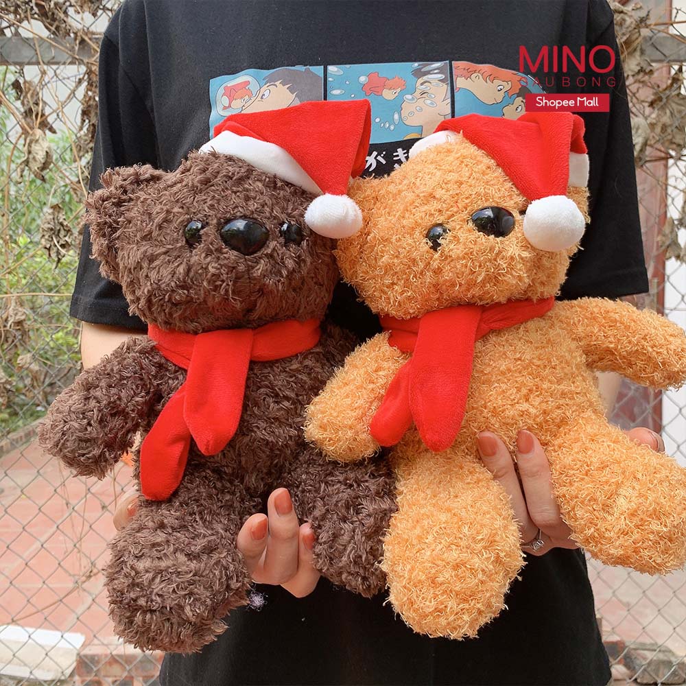 Gấu Bông Teddy Noel Teddy Bear Giáng Sinh Cao Cấp MINO STORE TH210