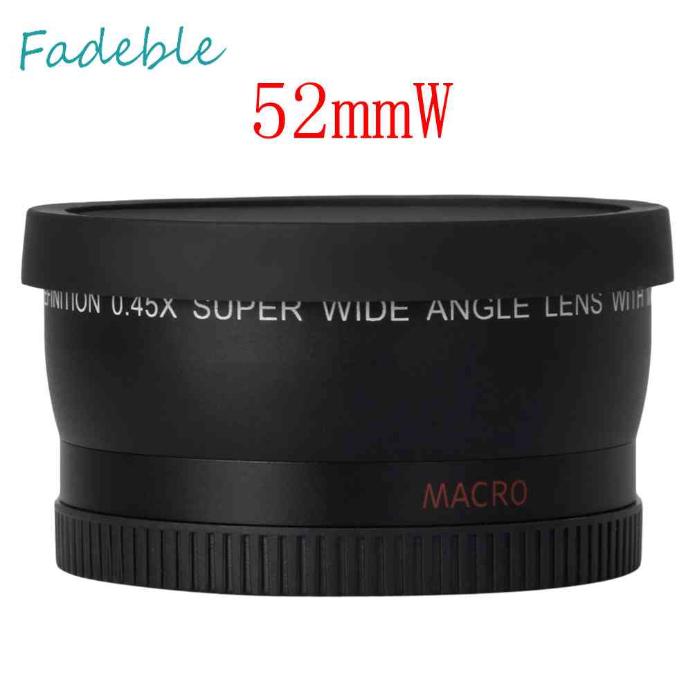 Ống Kính Macro Góc Siêu Rộng 0.45x 52mm Cho Nikon 18-55mm 55-200mm 50mm