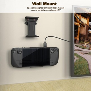 Foldable Portable Desktop Stand Holder Wall-Mounted Storage Bracket Back Memory Card Rack Compatible For Steam Deck Game Console