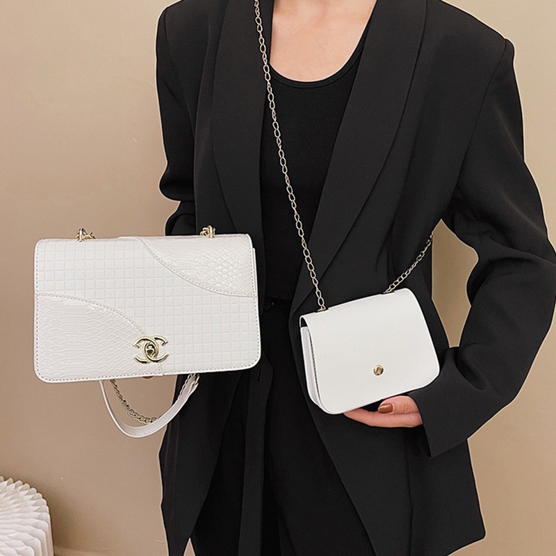 Túi Đeo Vai Vân Da Cá Sấu Cao Cấp Phong Cách Cổ Điển Thời Trang Cho Nữ