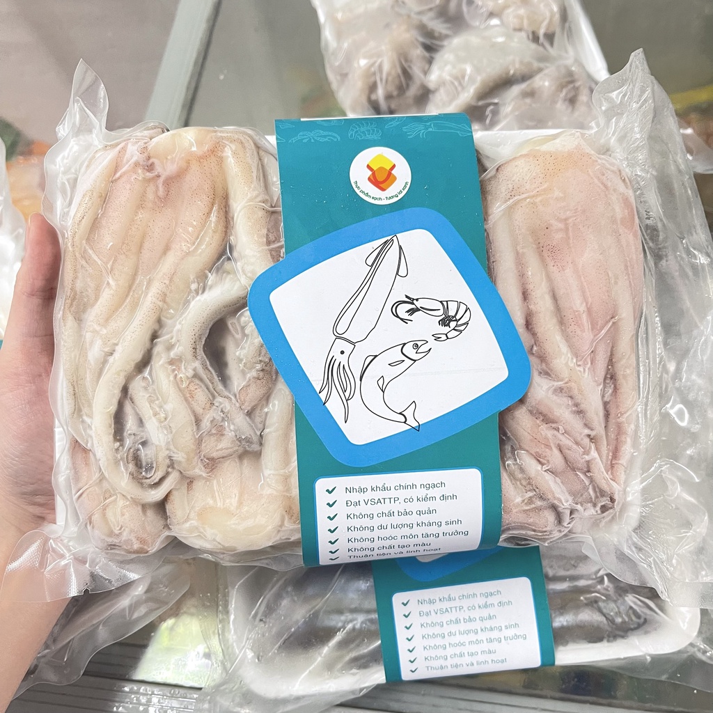 Đầu Râu Mực To, Đầu Râu Mực Siêu Ngon, Đầu Râu Mực Giòn Sạch MUMFOOD
