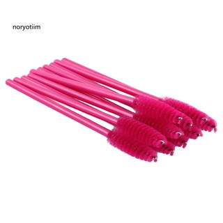 NOR| 50Pcs Disposable Mascara Wands Eyelash Brushes Applicator Makeup Tool Portable