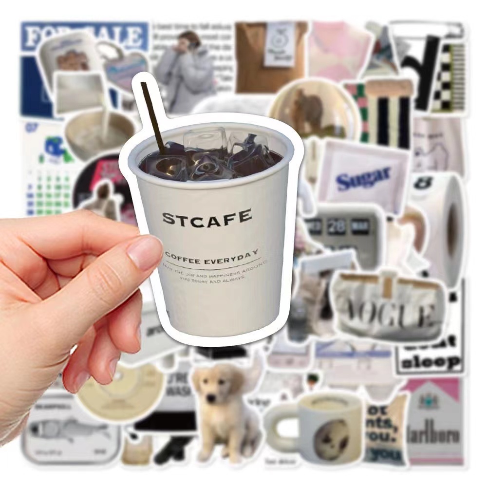 Bộ 50 / 60 / 90 Miếng Dán Chống Thấm Nước Họa Tiết Hoạt Hình Graffiti Trang Trí Điện Thoại / Mũ Bảo Hiểm / Ipad