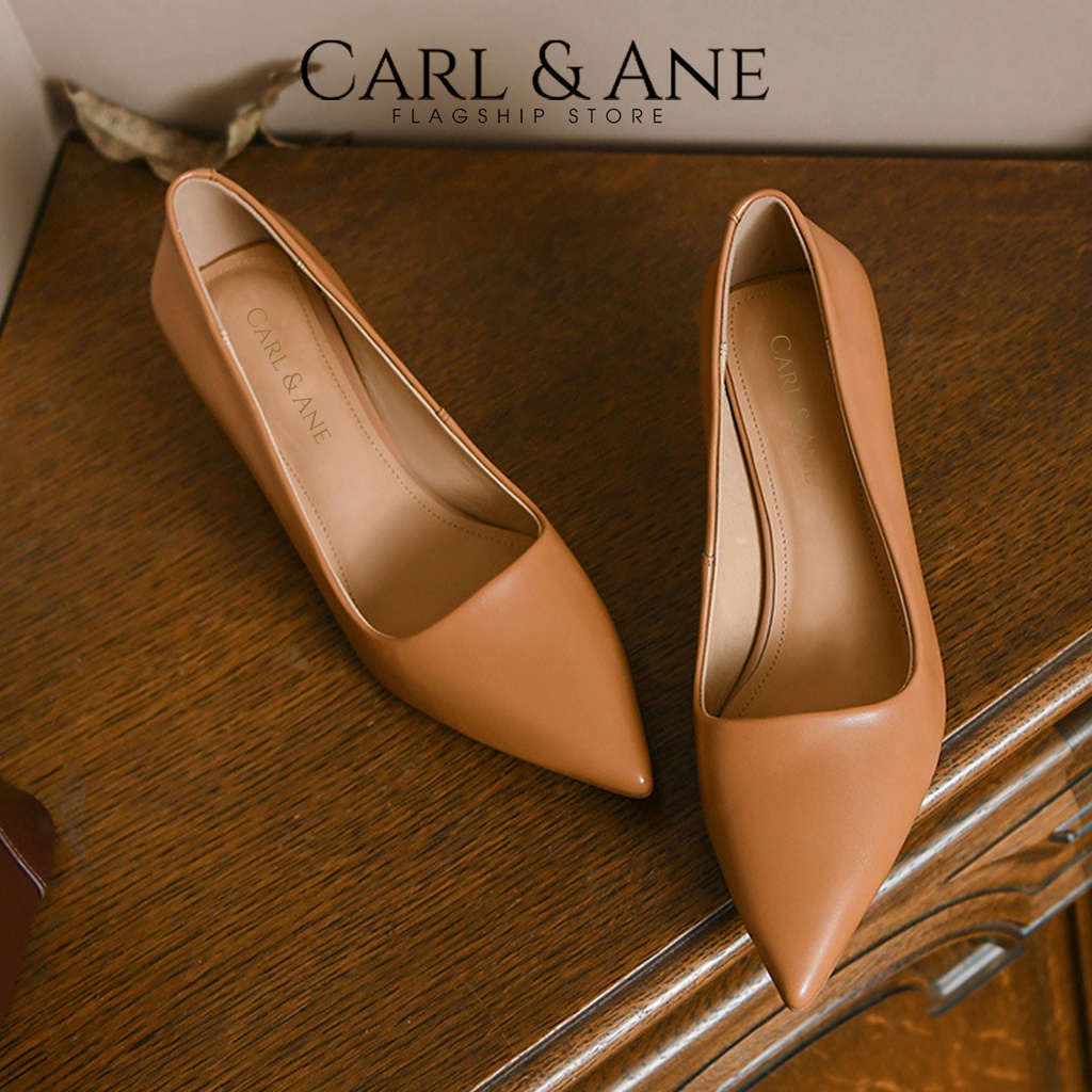 Carl & Ane - Giày cao gót 2022 mũi nhọn gót cao 5cm kiểu dáng basic _ CP017