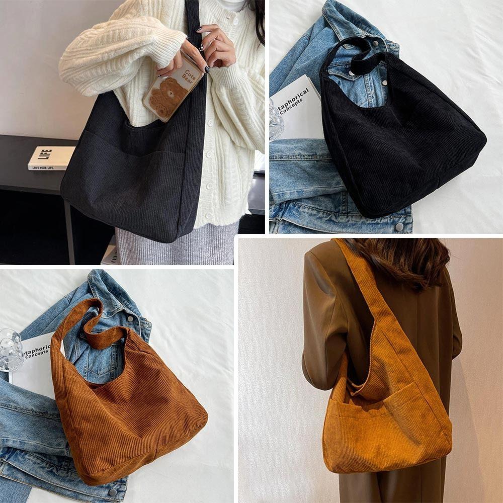 ROWANS Túi Xách Canvas Màu Sắc Đơn Giản Thời Trang Xu Hướng