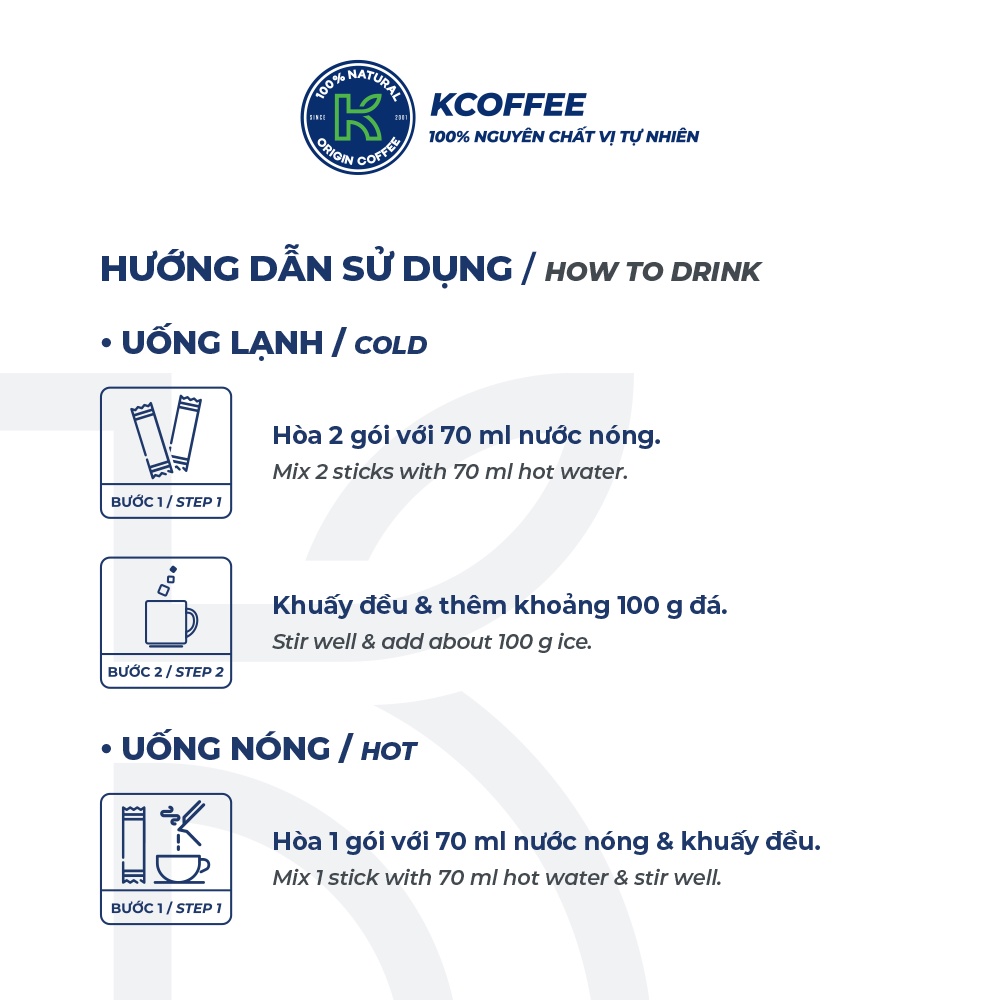 Cà phê sữa hòa tan K Delight 3in1 1275g/hộp thương hiệu K Coffee