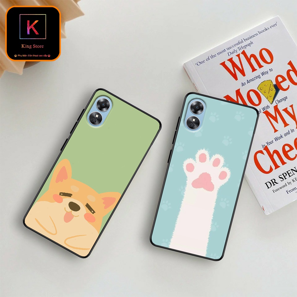 Ốp lưng Oppo A17 - A17k in hình động vật ngộ nghĩnh - Chất liệu TPU cao cấp