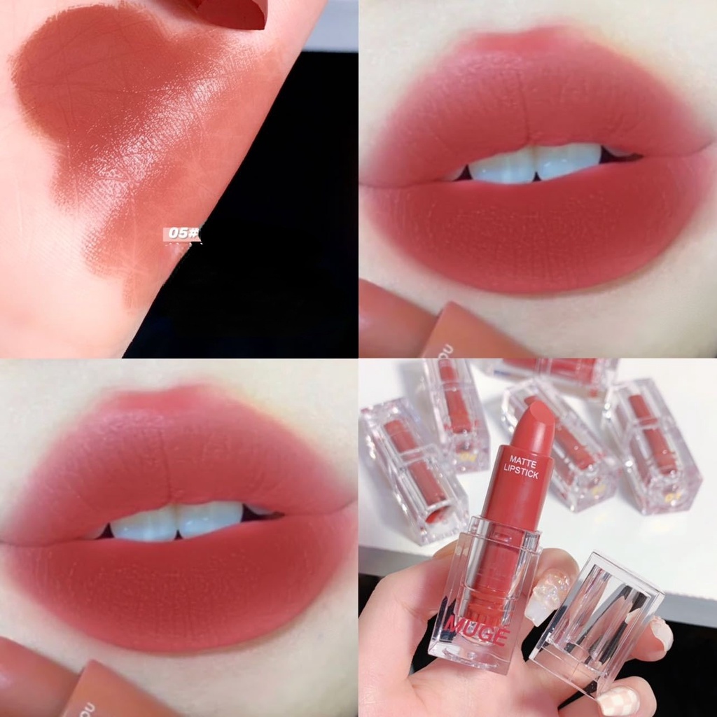 Son Môi MUGE LEEN Màu Nhung Lì Trong Suốt Lâu Trôi