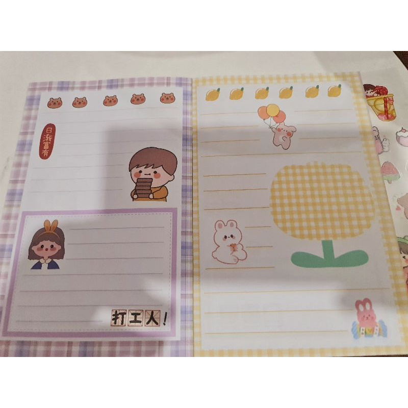 Sổ tay đa năng: note, sticker, sketchbook 50 trang size lớn 172mm cực dễ thương