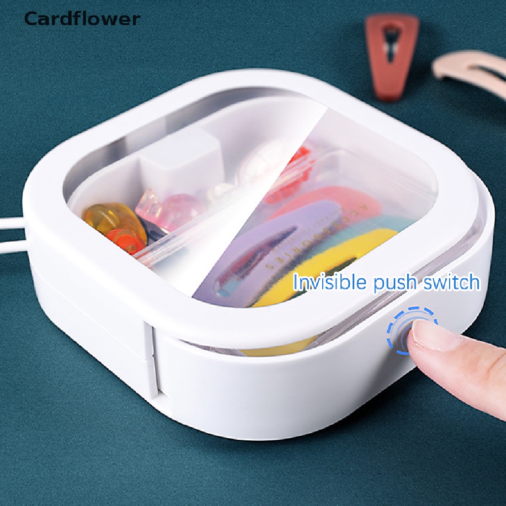 < Cardflower > Mới Hộp Đựng Tiền Xu / Kẹo Mini Hình Vuông Bằng Nhựa Trong Suốt Có Nắp Đậy