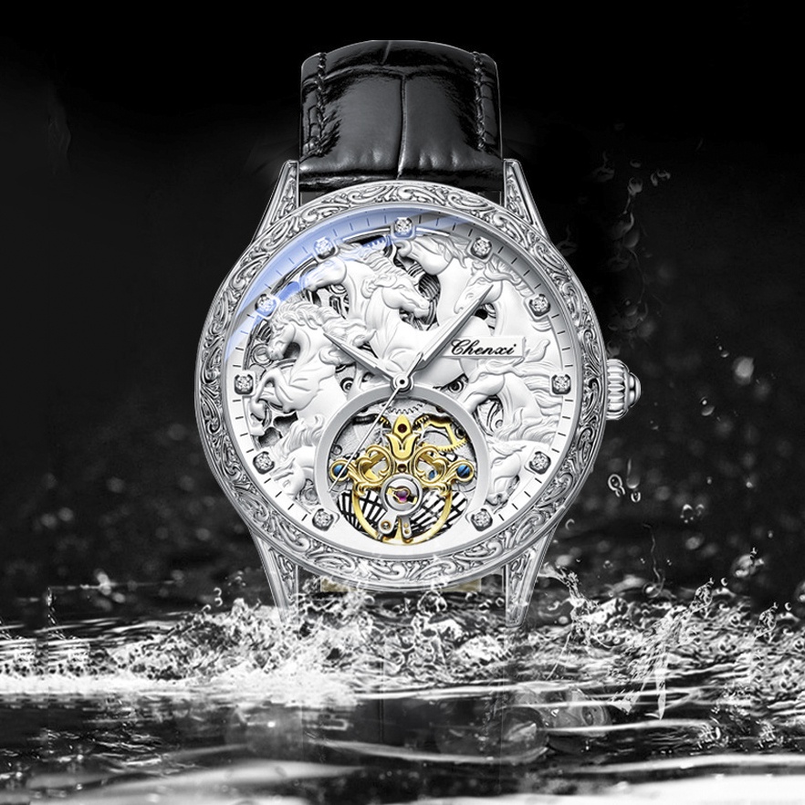 Đồng hồ Nam Máy Cơ Automatic phiên bản đặc biệt Mã Đáo Thành Công Chính Hãng Chenxi