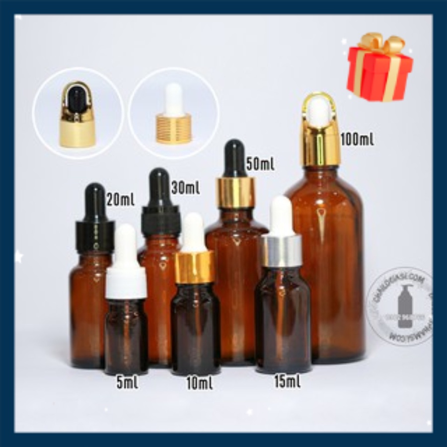 CHAI SERUM NÂU NHIỀU KÍCH THƯỚC