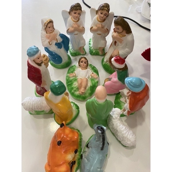 Bộ Tượng Noel Chúa Giáng Sinh - Mẫu mới nhất - Kích thước 13 đến 25cm