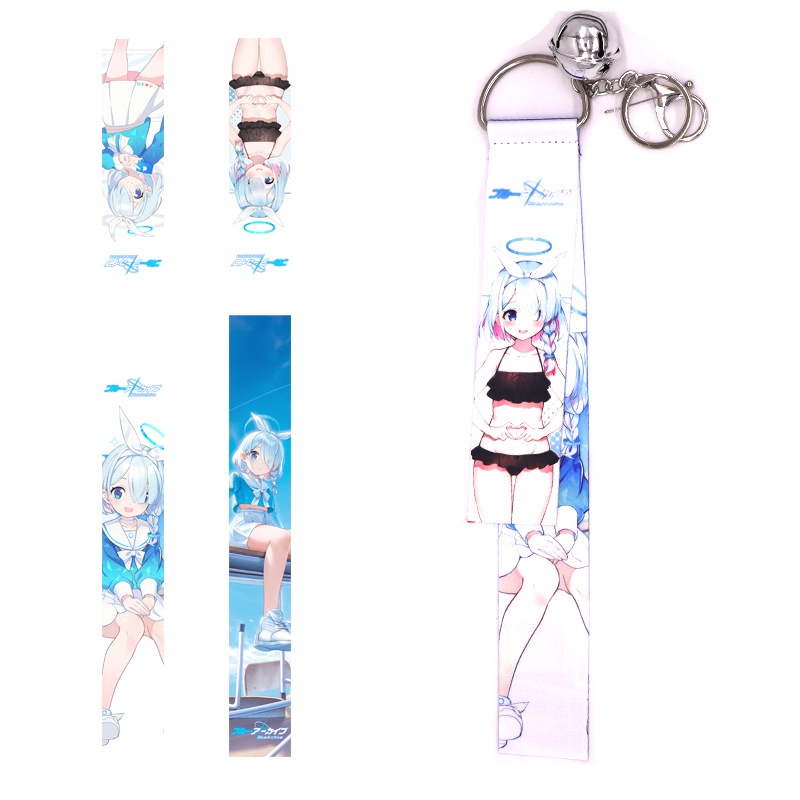 Móc Chìa Khóa Hình Nhân Vật Shirasu Azusa Trong Anime Blue Archive NS3