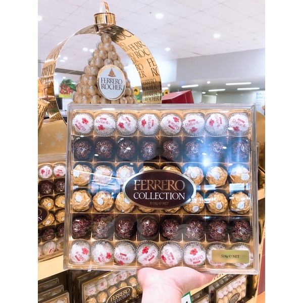 Ferrero Rocher 48v mix 3 vị, 48 viên mix 1 vị 518gram