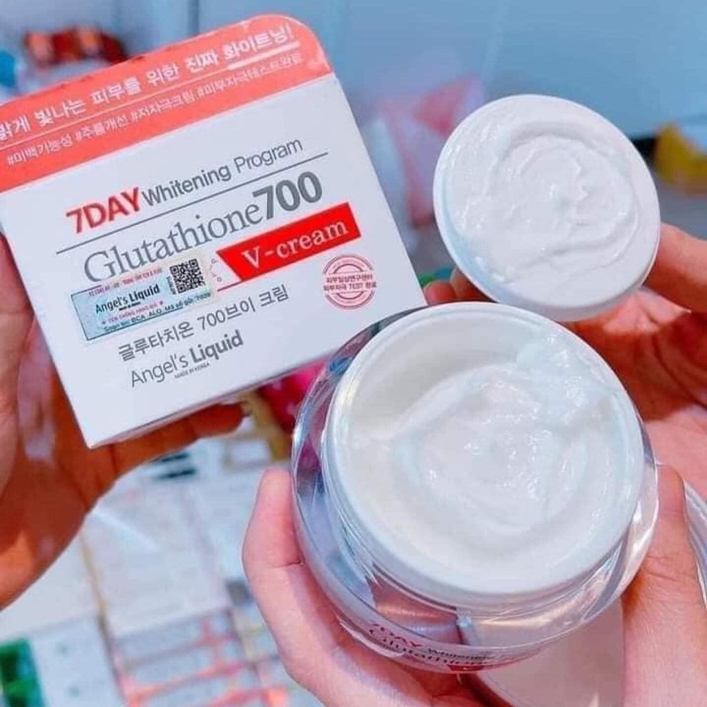 Kem Dưỡng Trắng Da Angel's Liquid 7Day Whitening Program Glutathione 700 V-Cream 50ml