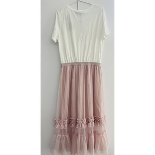 Đầm midi phối ren lưới Vero