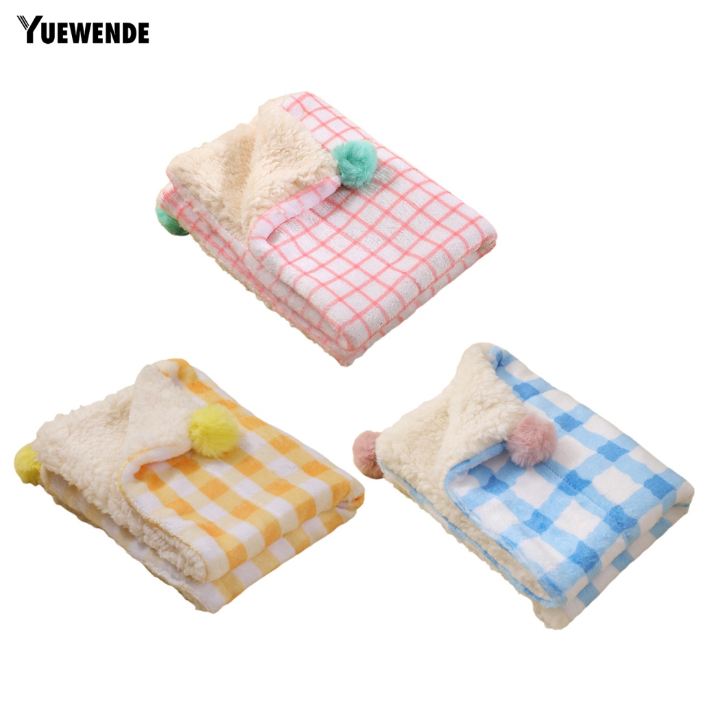 Chăn Lông Cừu Họa Tiết Kẻ Sọc Thoáng Khí Bảo Vệ Cho Cún Cưng