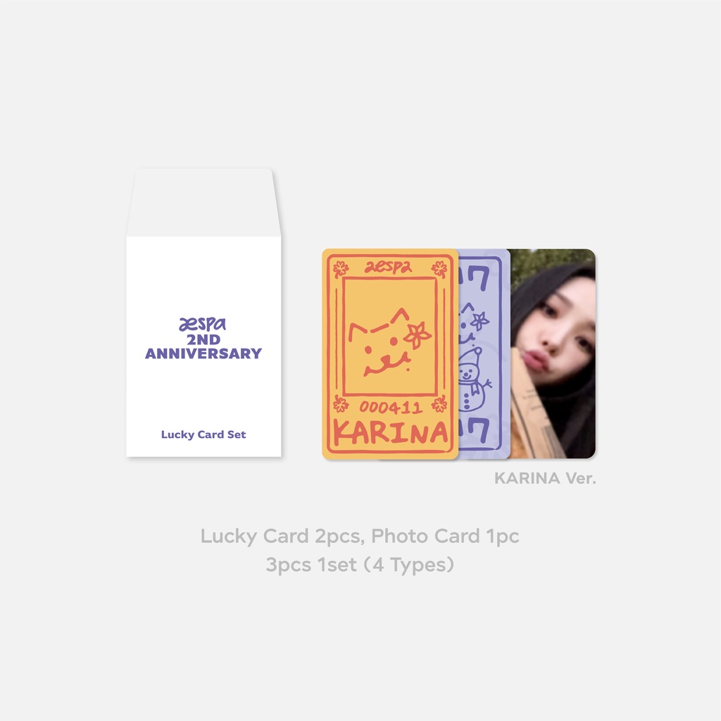 Aespa 2nd Anniversary Lucky Card Set