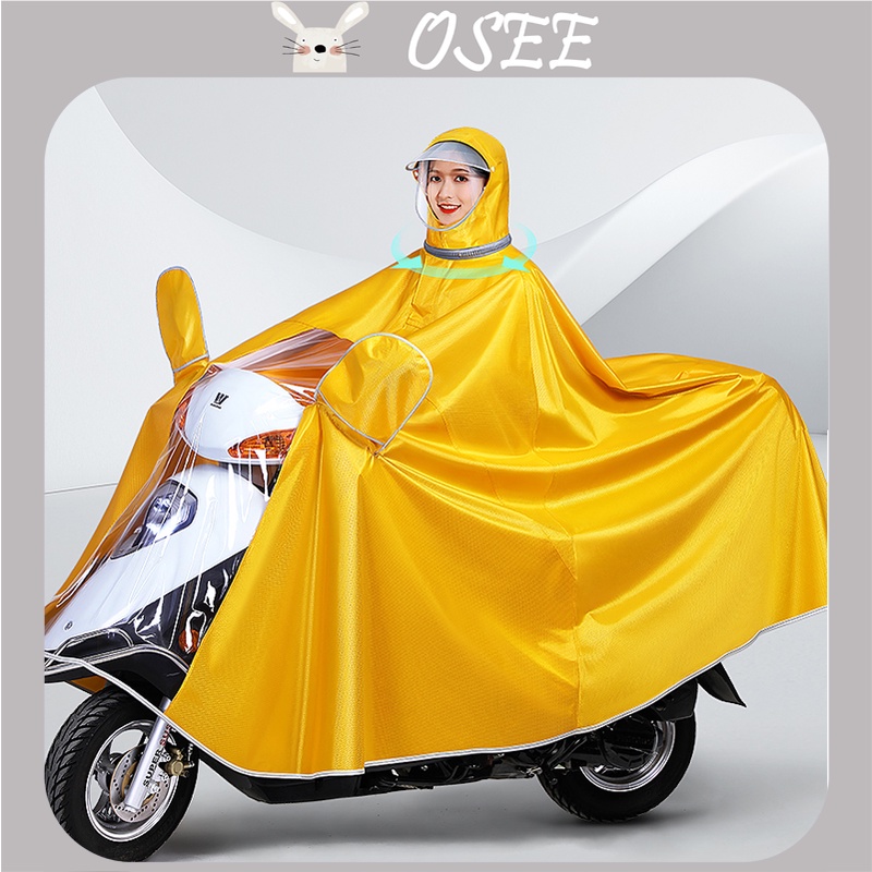 Áo Mưa Đơn / Đôi Bằng Vải Oxford Dày Dặn Cỡ Lớn Chống Mưa Cho Xe Máy Điện Poncho