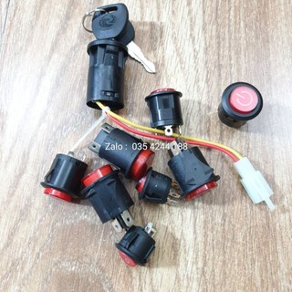 Công tắc Nguồn xe điện trẻ em | Khóa điện mở nguồn ô tô, xe máy điện trẻ em 6V - 12V