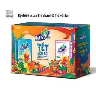 Bộ đôi Nestea Trà chanh & trà vải lài