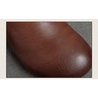 G107-Giày Da Thật Handmade Gân Dây
