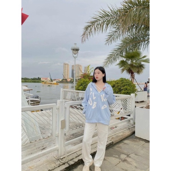 Áo Khoác Nỉ Tuổi Teen In Chữ Cái Dáng Rộng Có Sẵn Kèm Ảnh Thật