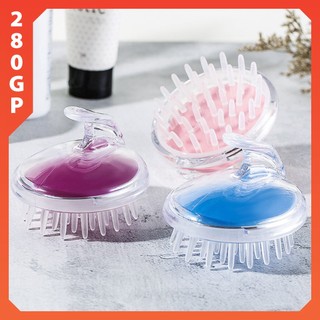 Lược gội đầu Silicon, dụng cụ gội dưỡng sinh