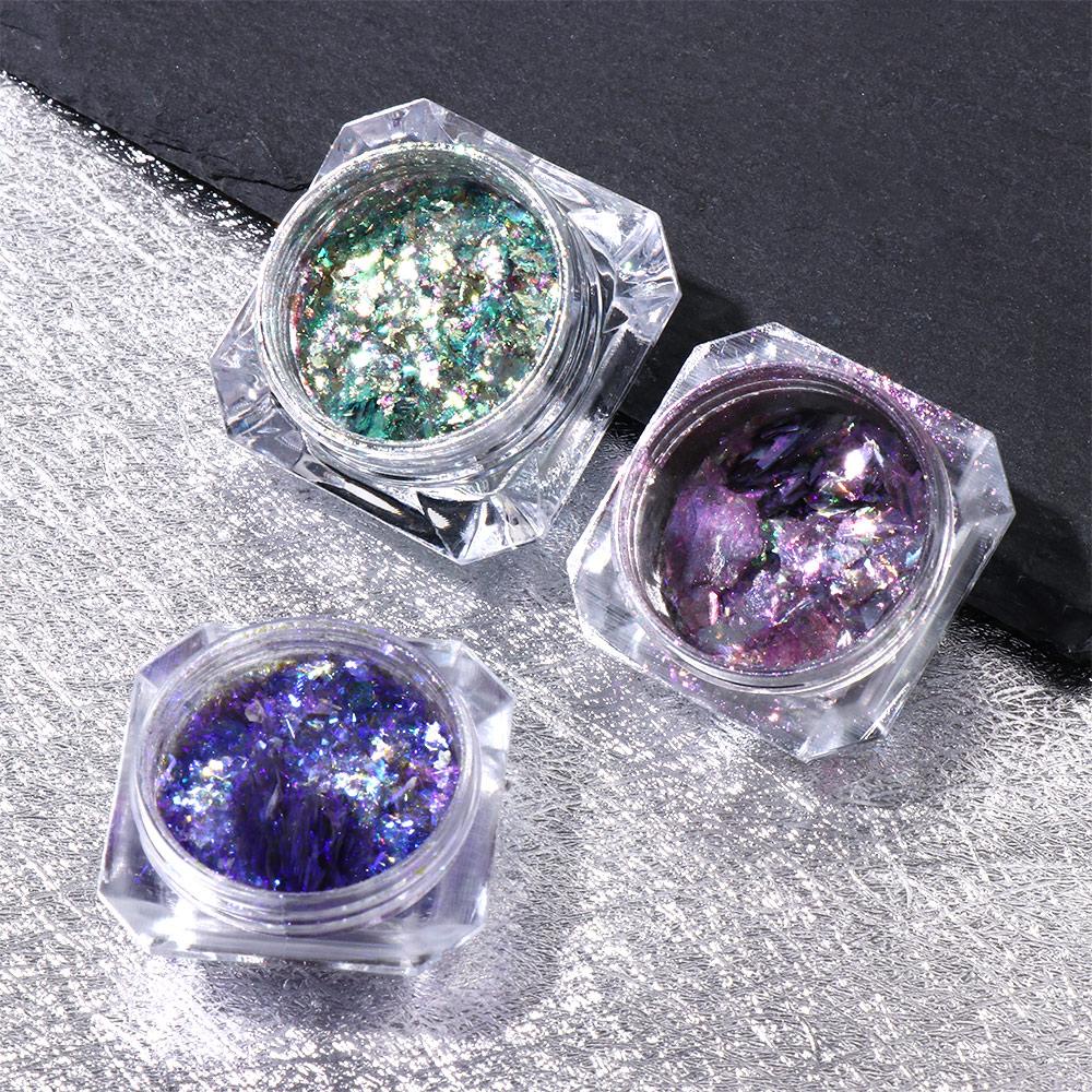 Hộp Kim Tuyến Lấp Lánh Trang Trí Móng Tay 3D