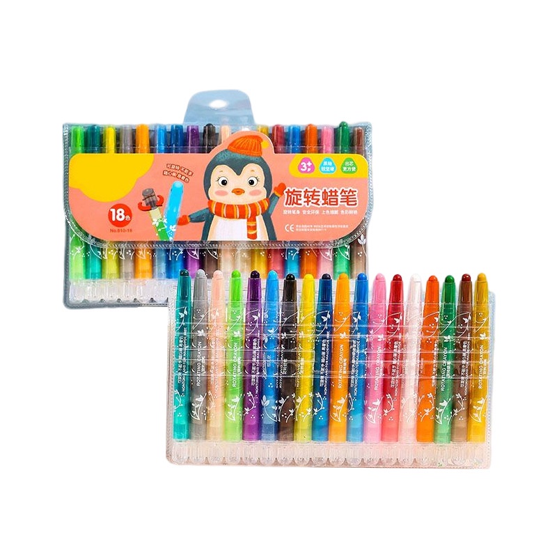 Bộ Bút Sáp Màu Không Bẩn Không Độc Hại An Toàn Có Thể Rửa Sạch Dành Cho Trẻ Em