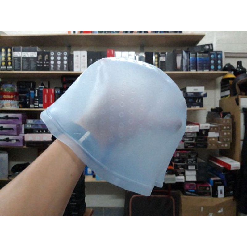 Nón Móc Light Cao Su Loại Tốt Dùng Bền, Mũ Móc Highlight Nhuộm Tóc Silicon Cho Salon.