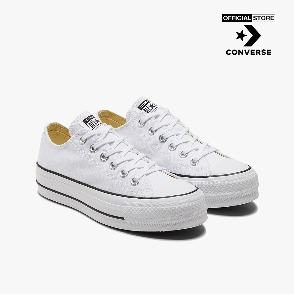 CONVERSE - Giày sneakers nữ cổ thấp Chuck Taylor All Star Lift 560251C-0000_WHITE