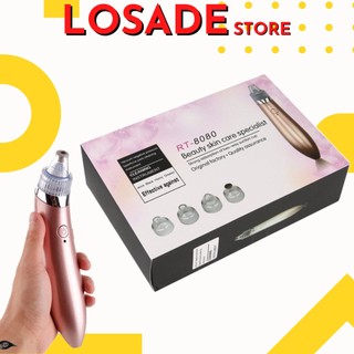 Máy hút mụn cầm tay Beauty Skin care XN-8030 mini cao cấp 4 đầu loại bỏ bã nhờn mụn đầu đen mụn cám LOSADE
