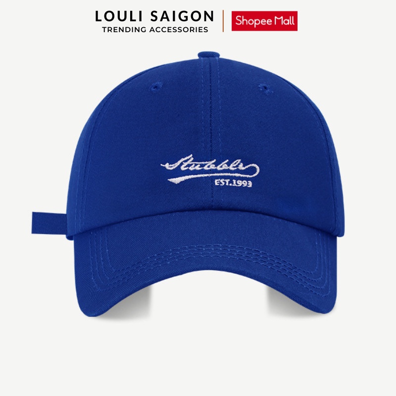 Mũ lưỡi trai LOULI SAIGON thêu chữ STUBBLE form mềm chất liệu vải kaki cao cấp