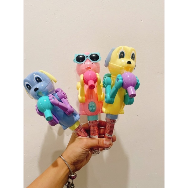 kẹo đồ chơi chó ngậm kẹo mút