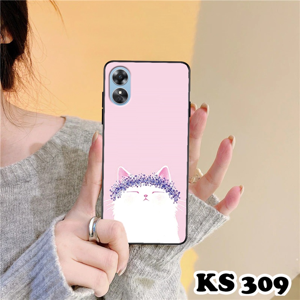 Ốp lưng Oppo A17 - A17k in hình LoveCat - Chất liệu TPU cao cấp
