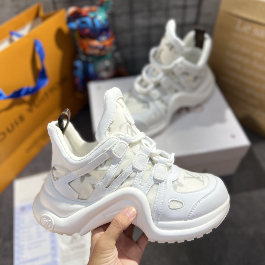 Giày Thể Thao LV Archlight Trainers 'White'. Giày Nữ LV Archlight Trắng.