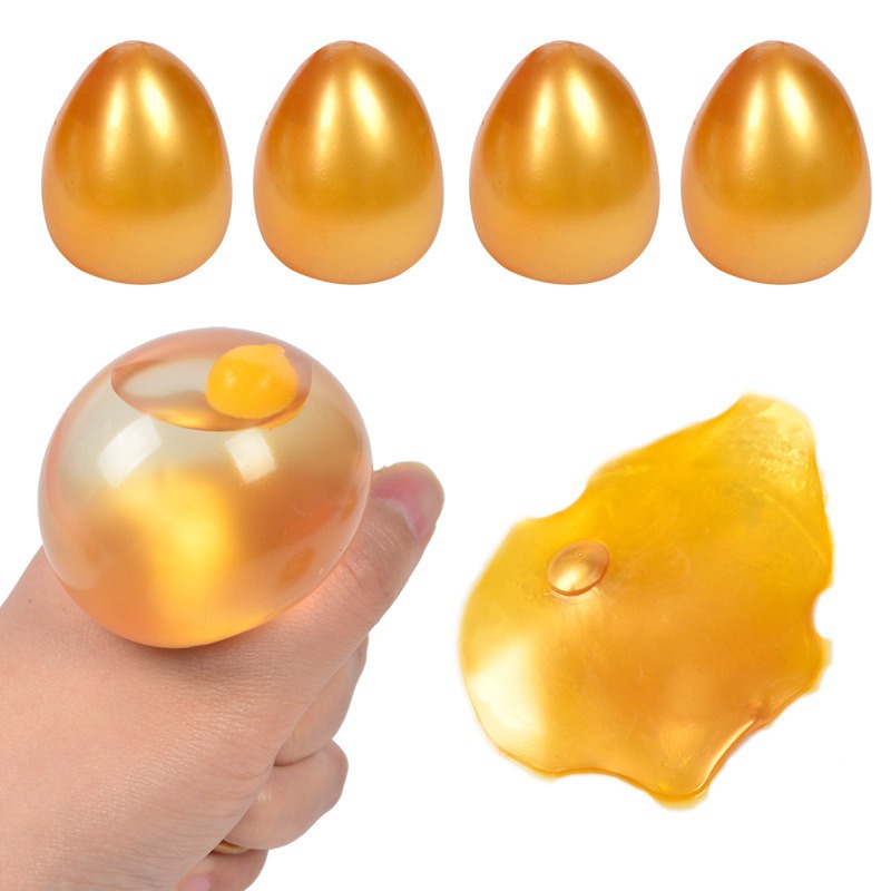Quả Trứng Gà Vàng Squishy Gudetama đáng yêu mochi slime bóp xả stress giải tỏa căng thẳng