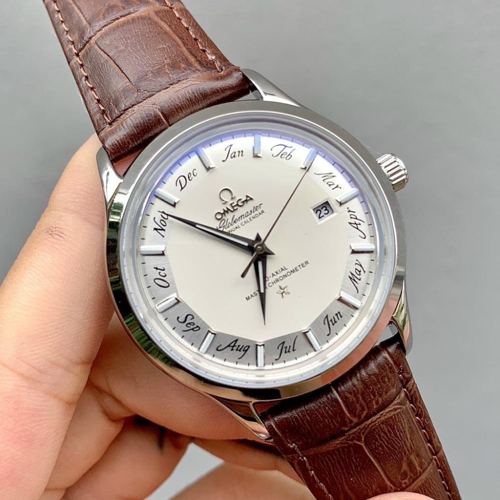 Đồng Hồ Nam OMG Sapphire OMA125A Mặt phân ô tháng Máy Cơ Automatic Nhật