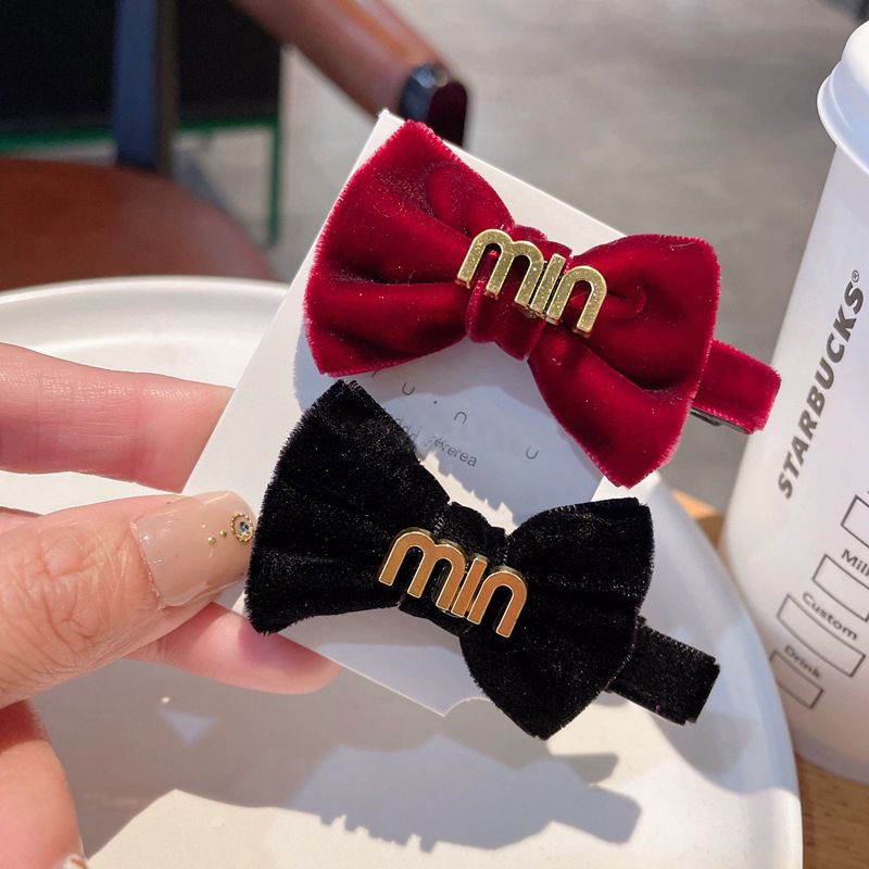 Kẹp Tóc Hình Nơ Nhỏ Xinh Xắn Thời Trang Thu Đông Phong Cách Hàn Quốc Cho Nữ